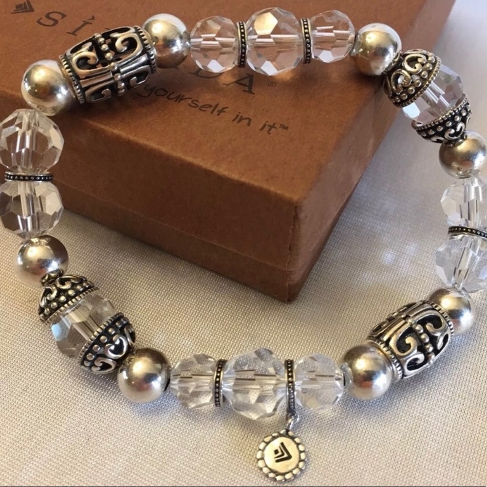 Silpada Glass Bead Sterling Silver Bracelet B2413 - Picture 3 of 15